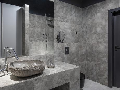 Badezimmer in Stein- und Betonoptik – wie man es einrichten kann