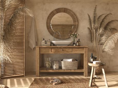 Entdecken Sie die Schönheit eines rustikalen Badezimmers in Ihrem eigenen Zuhause